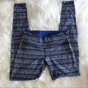 Lululemon Wunder Under Pant III blue space dye full length